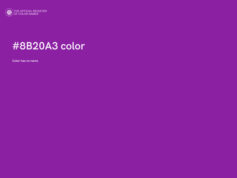 #8B20A3 color image