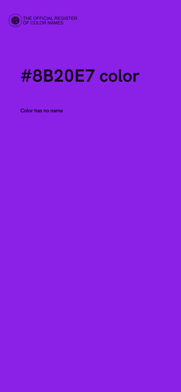 #8B20E7 color image