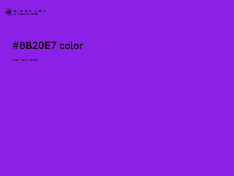 #8B20E7 color image
