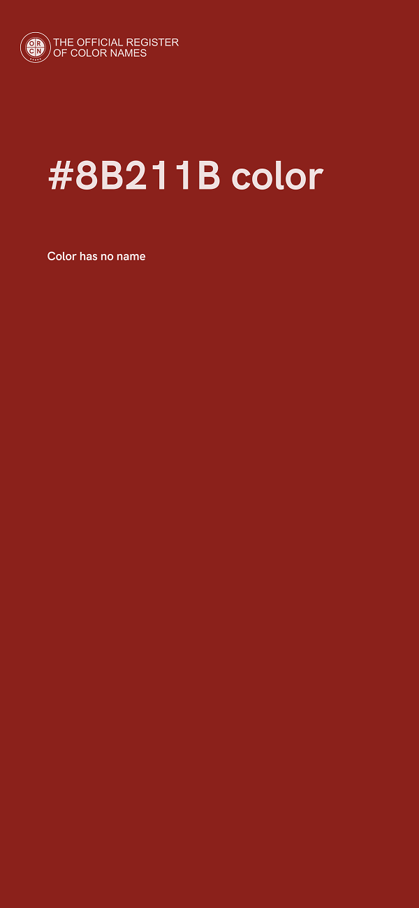 #8B211B color image
