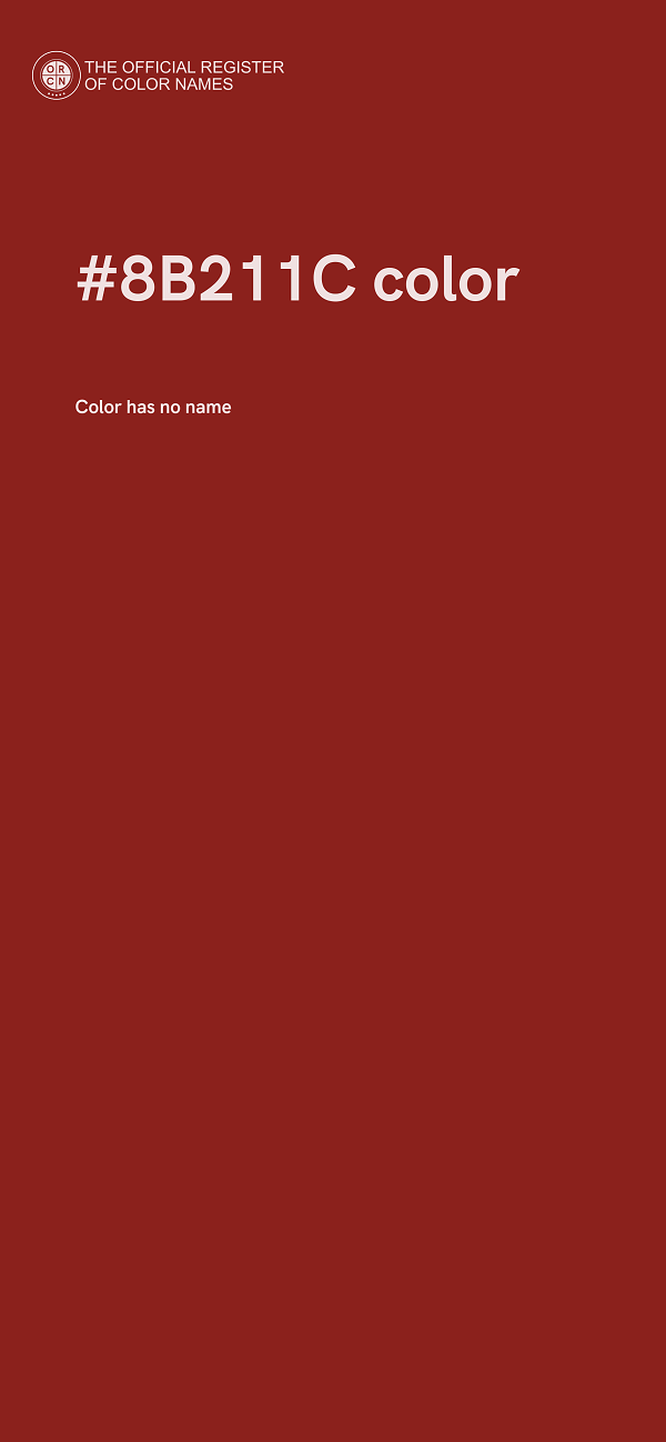 #8B211C color image