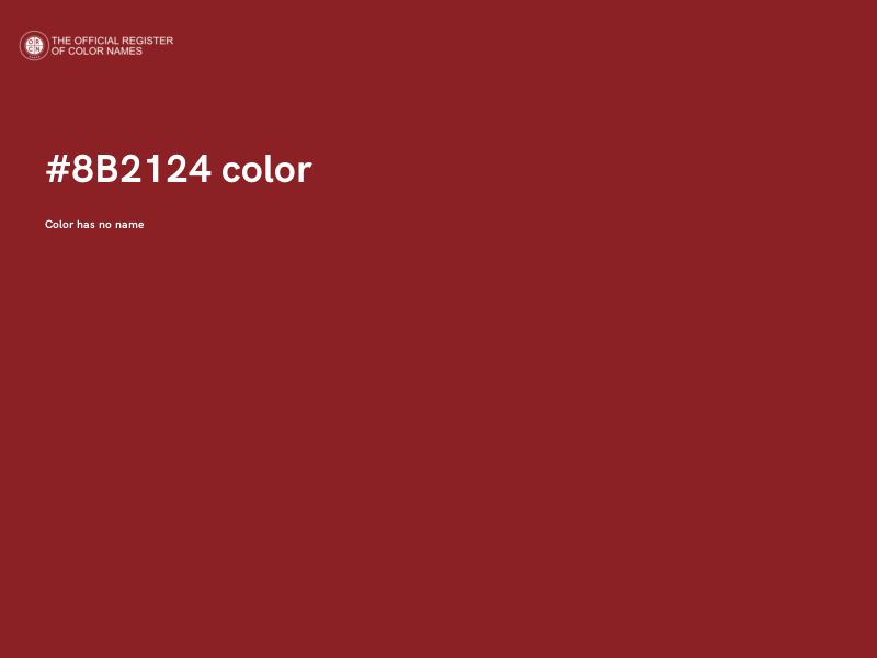 #8B2124 color image