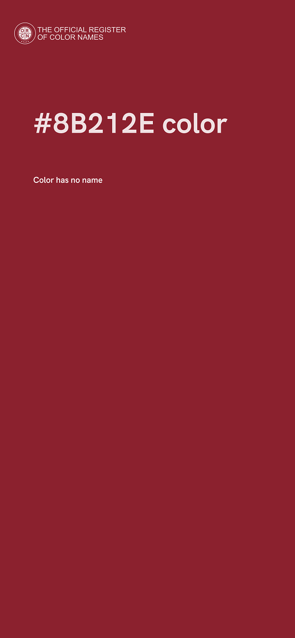 #8B212E color image