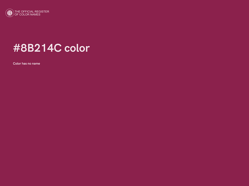 #8B214C color image