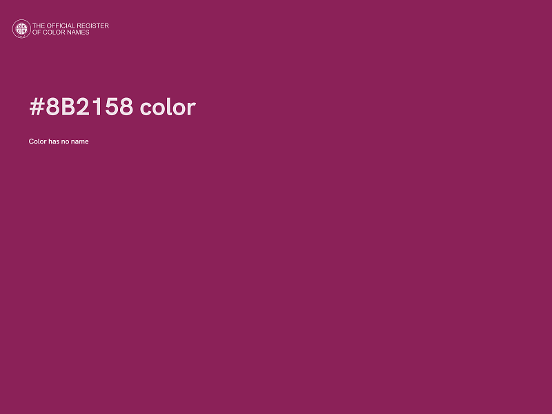 #8B2158 color image
