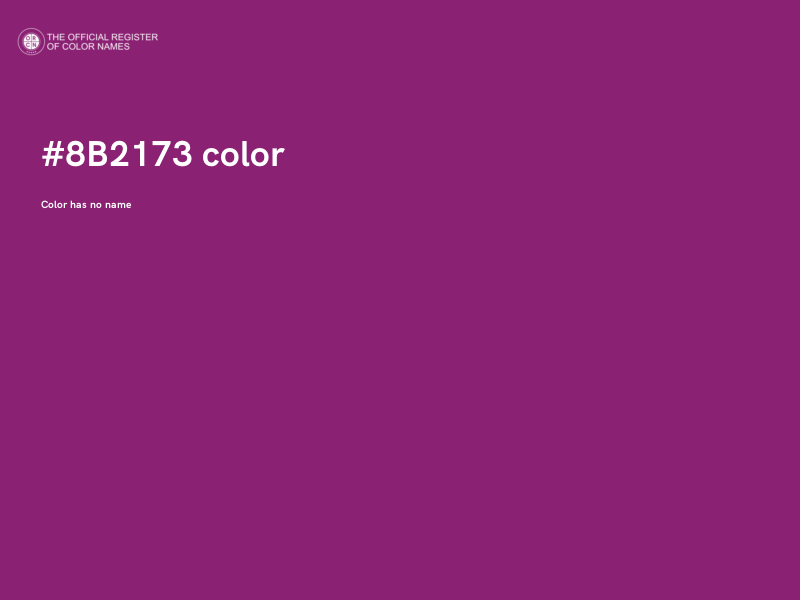 #8B2173 color image