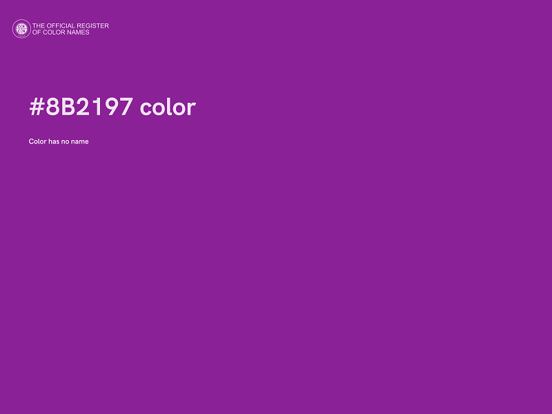 #8B2197 color image