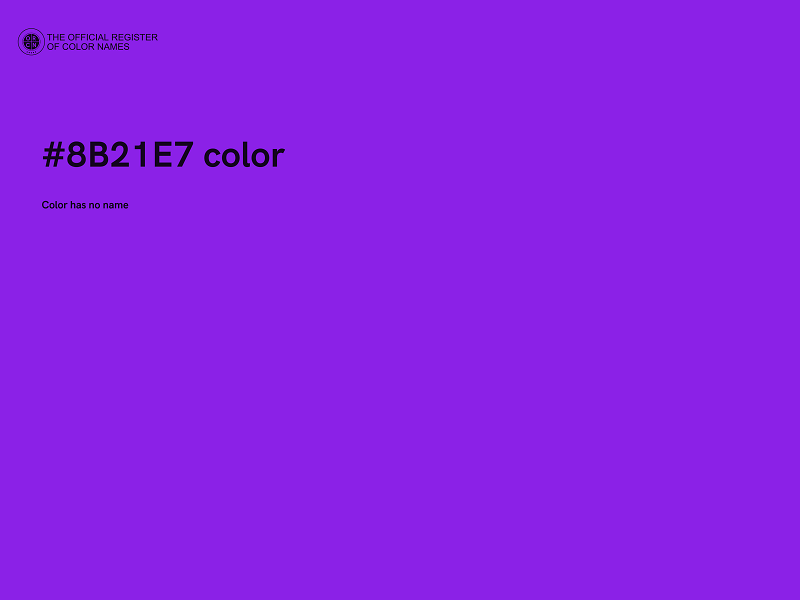 #8B21E7 color image