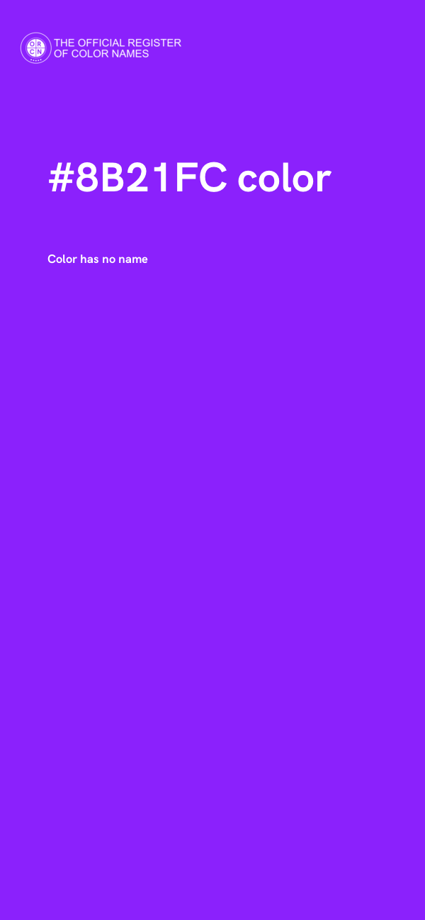 #8B21FC color image