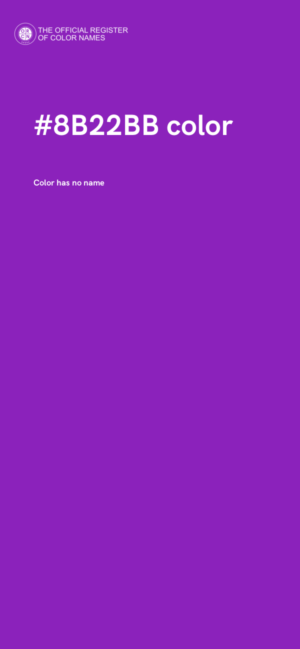 #8B22BB color image