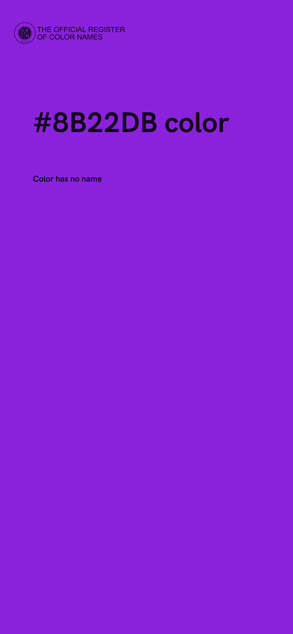#8B22DB color image