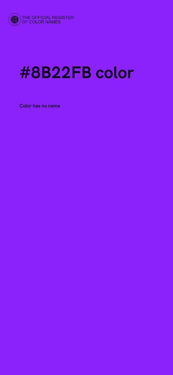 #8B22FB color image