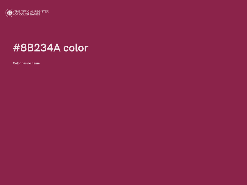 #8B234A color image