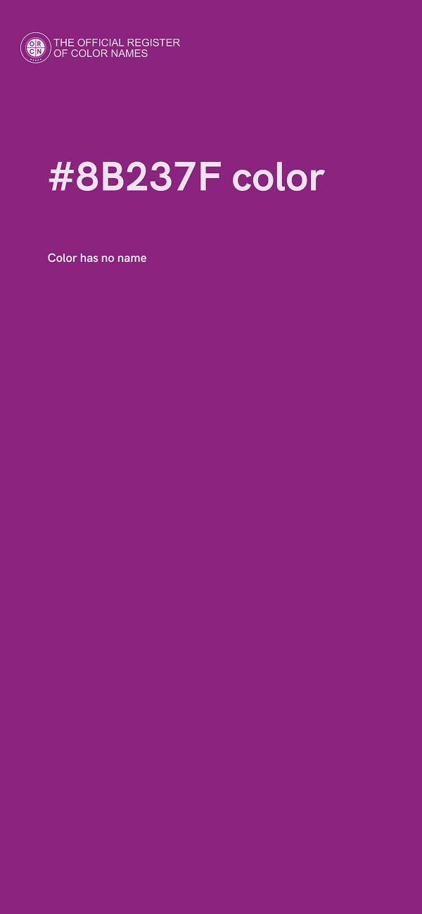 #8B237F color image