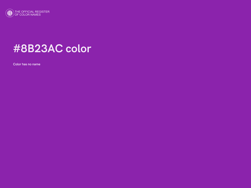 #8B23AC color image