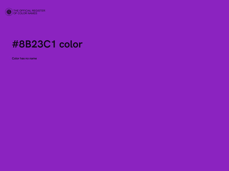 #8B23C1 color image