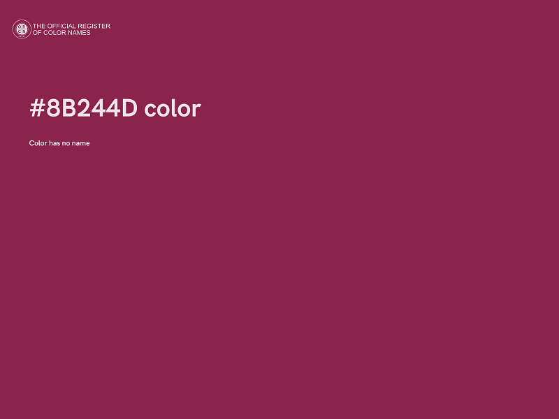 #8B244D color image