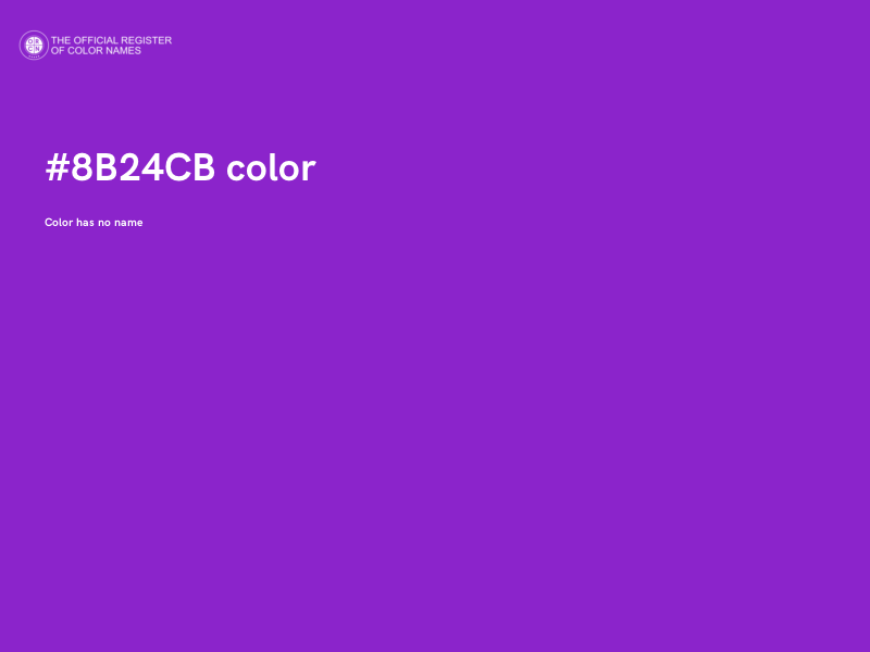 #8B24CB color image