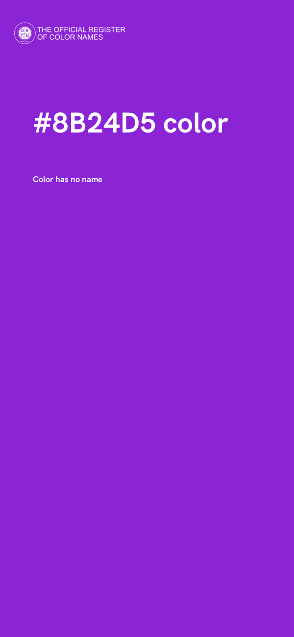 #8B24D5 color image