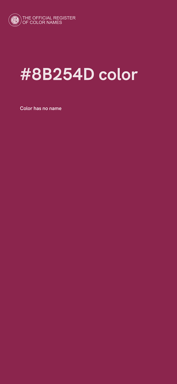 #8B254D color image