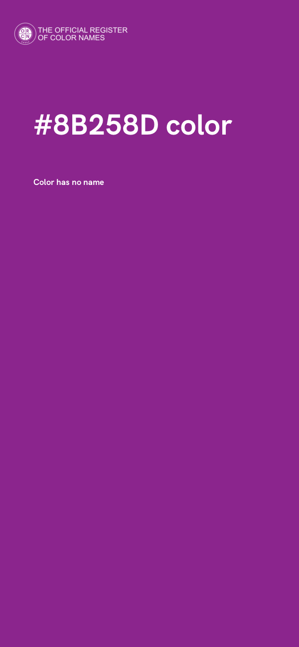 #8B258D color image