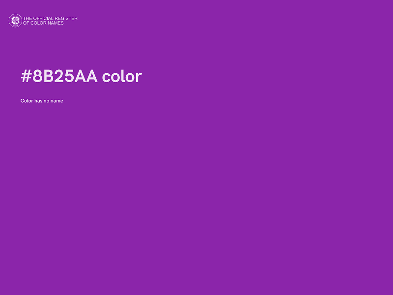 #8B25AA color image