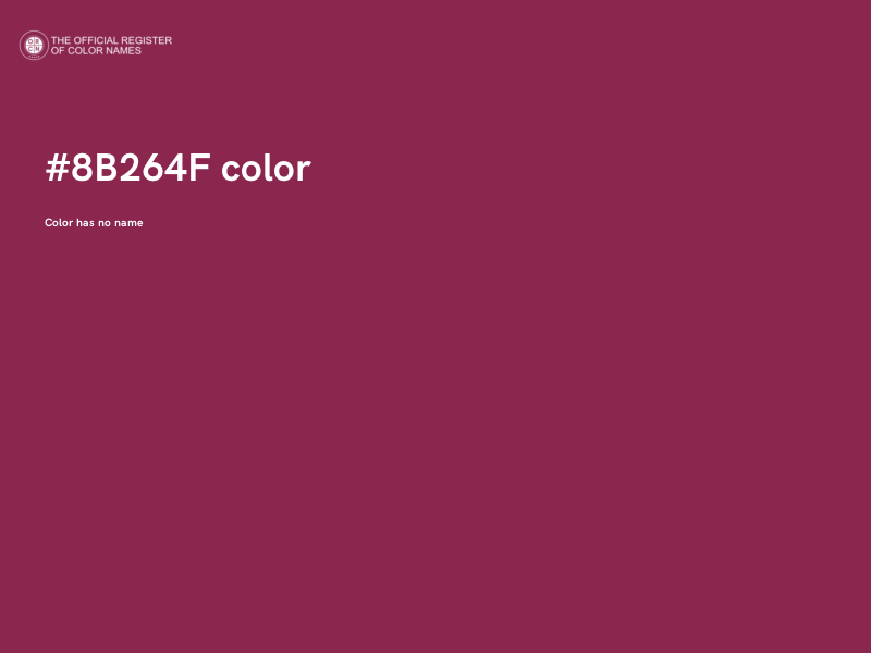 #8B264F color image