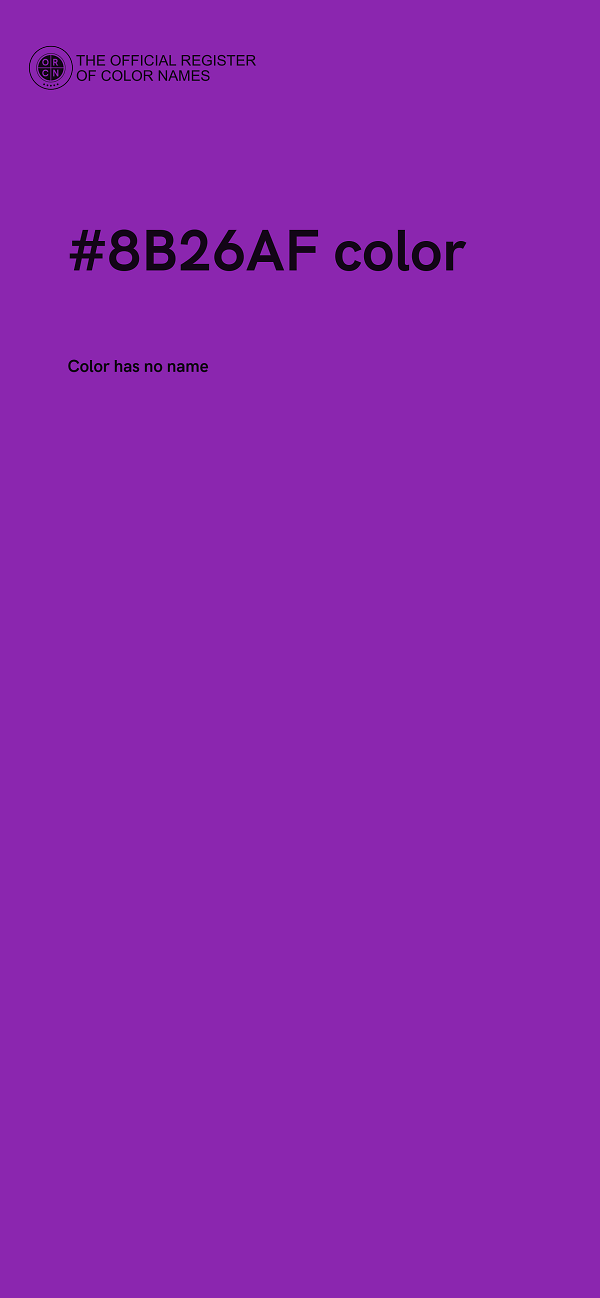 #8B26AF color image