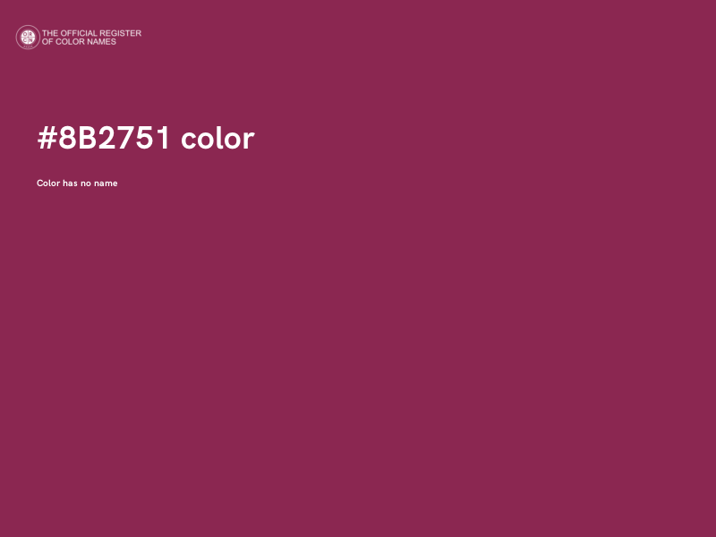 #8B2751 color image