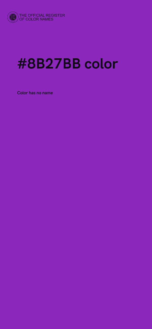 #8B27BB color image