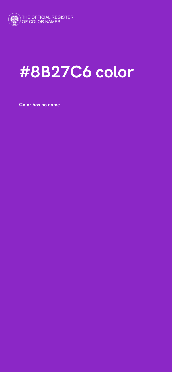 #8B27C6 color image