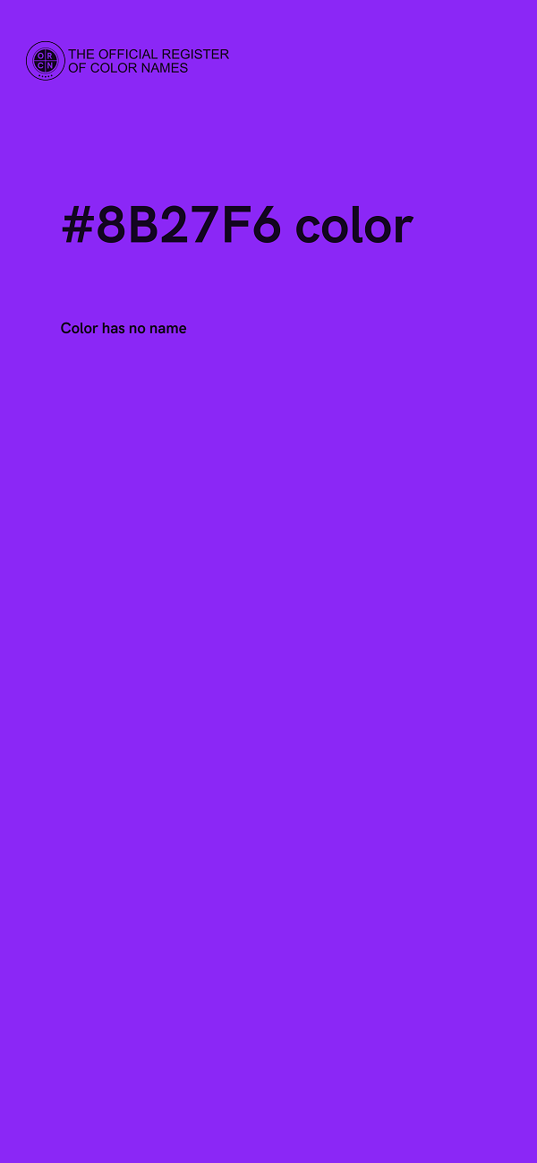 #8B27F6 color image