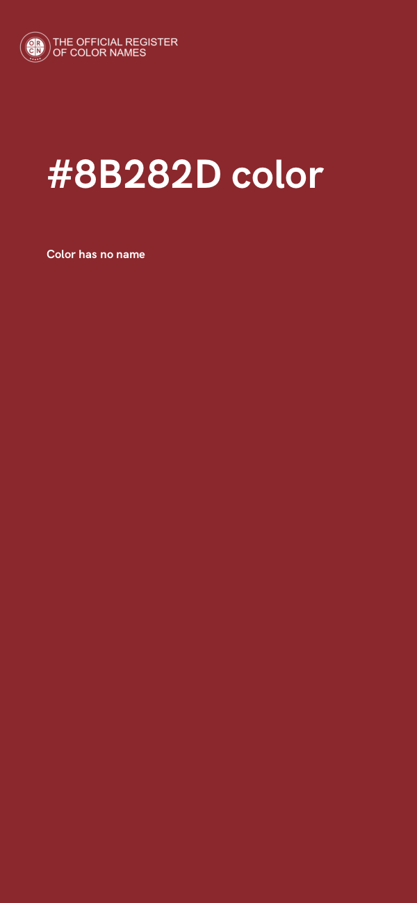 #8B282D color image