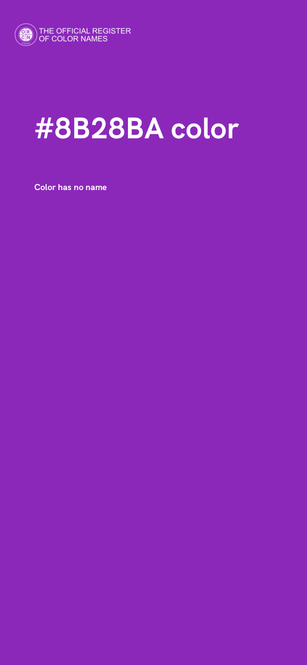 #8B28BA color image