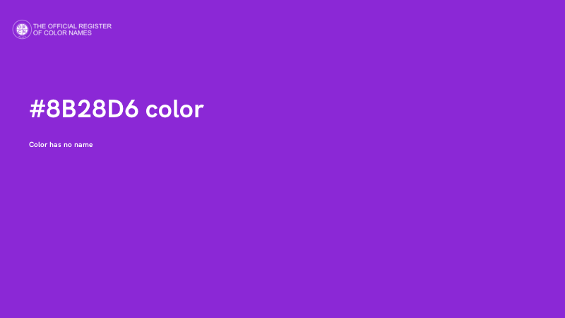 #8B28D6 color image