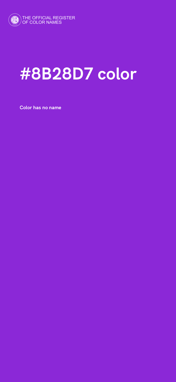 #8B28D7 color image