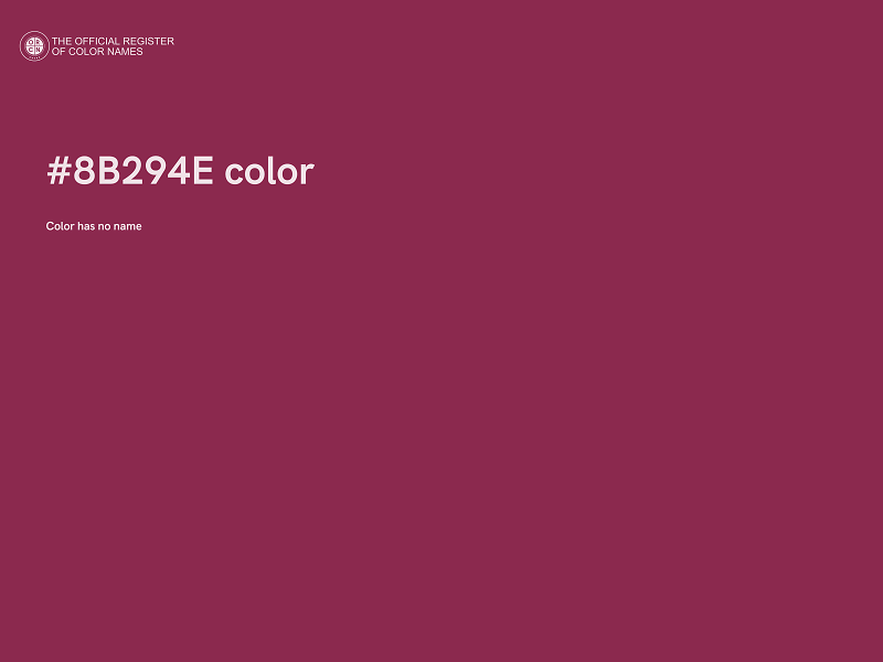 #8B294E color image