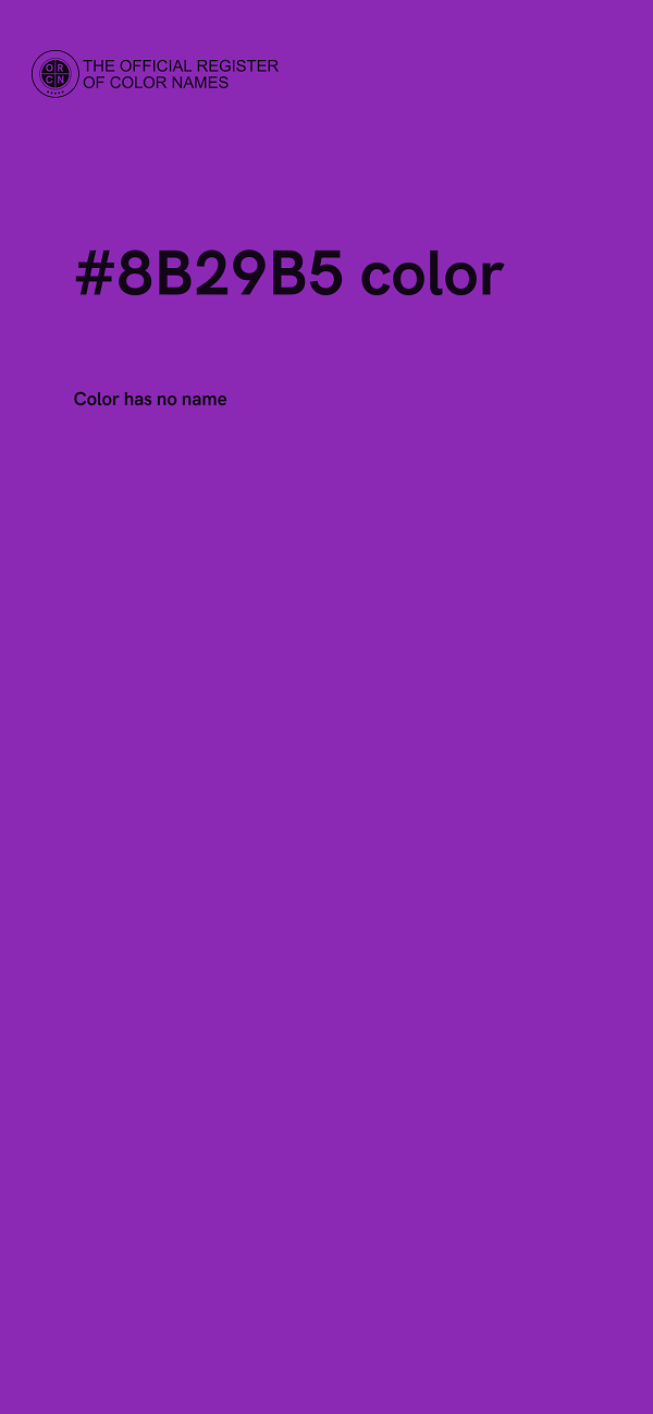 #8B29B5 color image