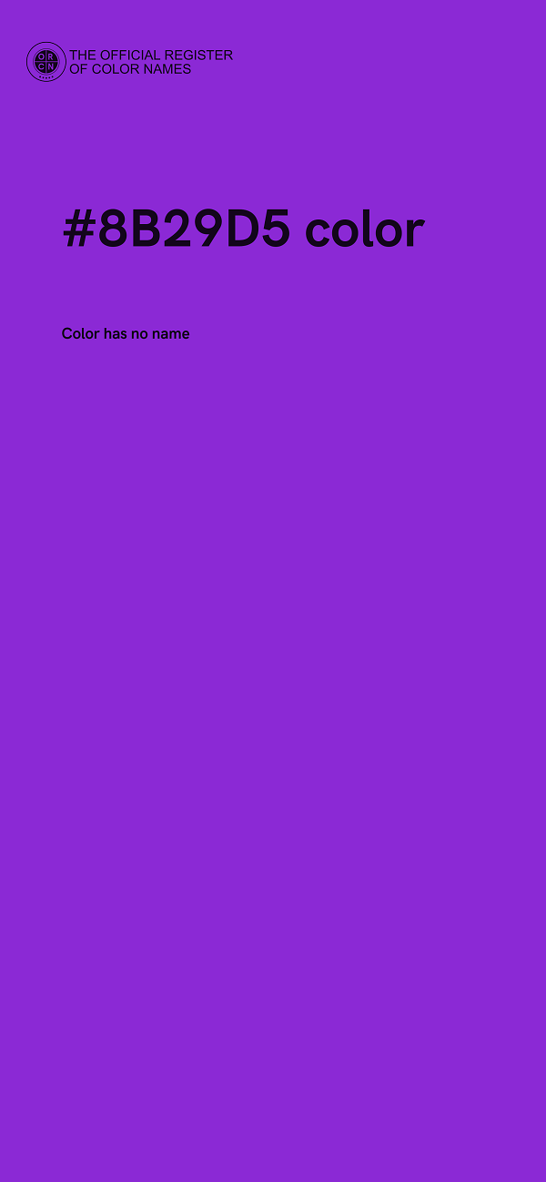 #8B29D5 color image