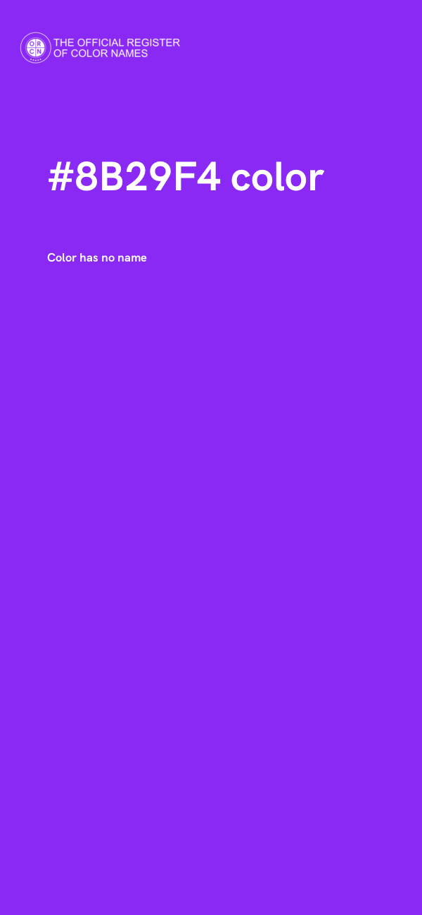 #8B29F4 color image