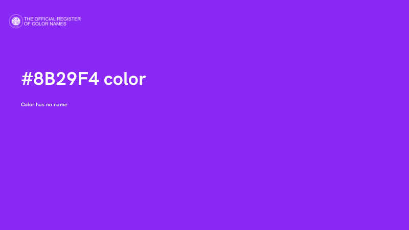 #8B29F4 color image