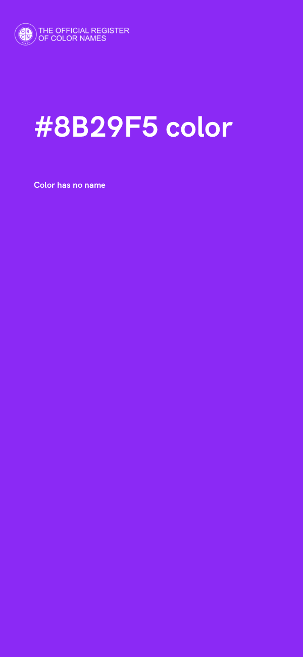 #8B29F5 color image