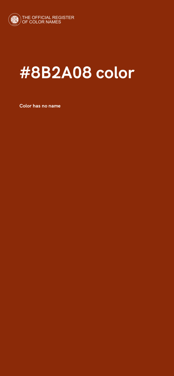 #8B2A08 color image