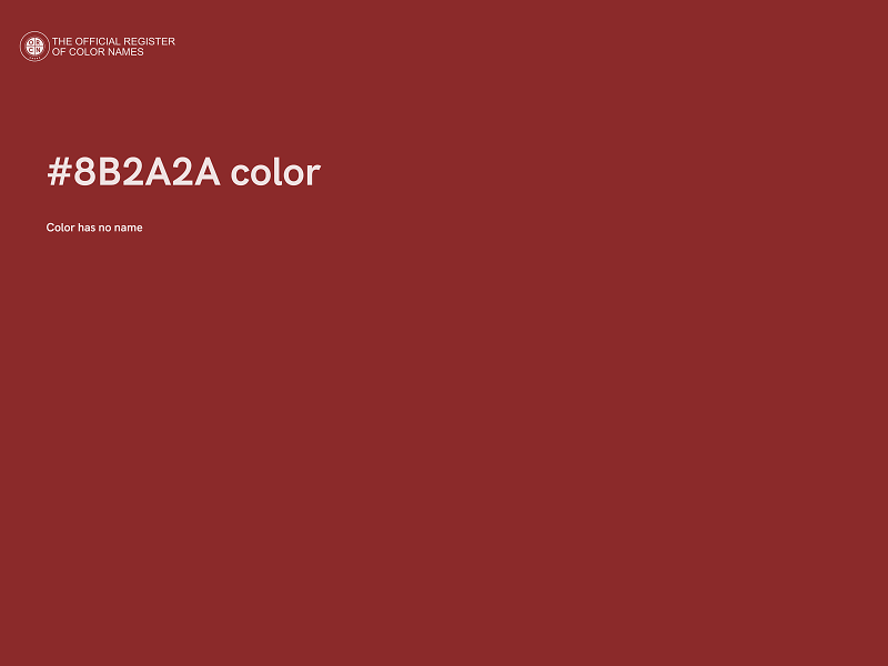 #8B2A2A color image