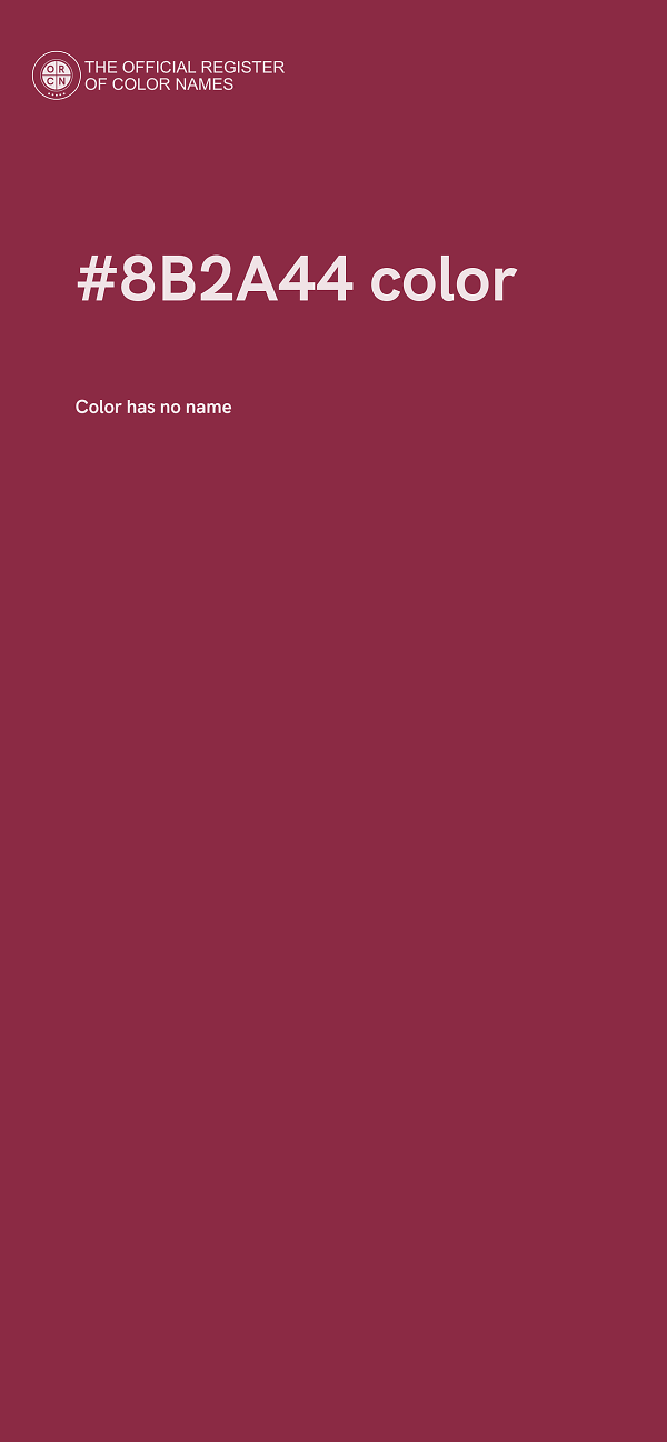 #8B2A44 color image