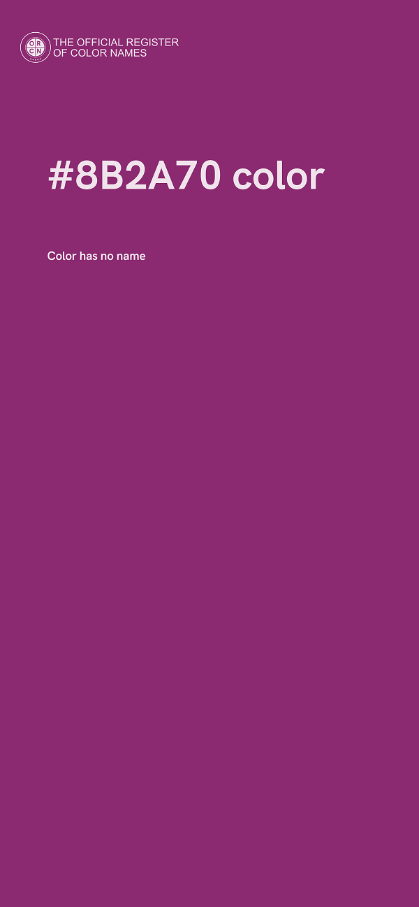 #8B2A70 color image