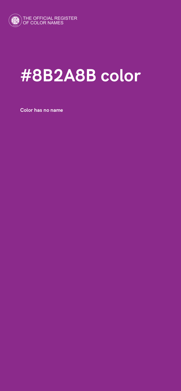 #8B2A8B color image