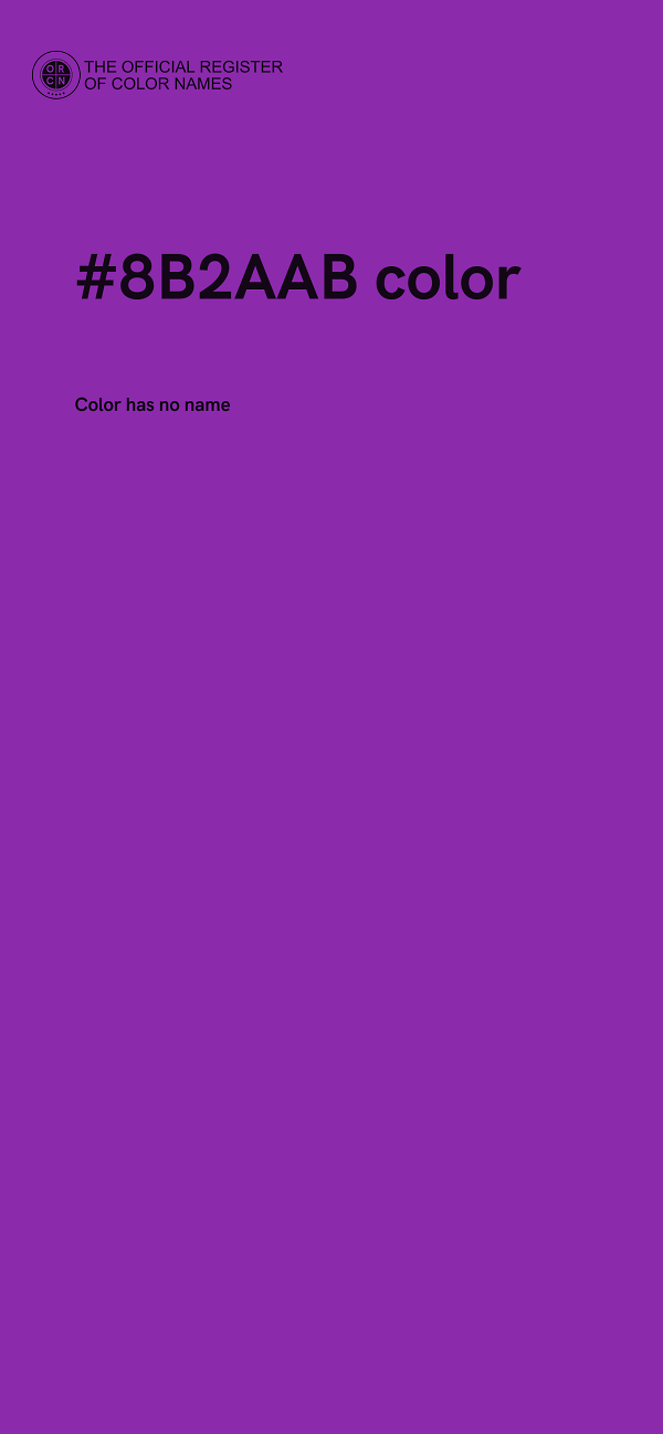 #8B2AAB color image