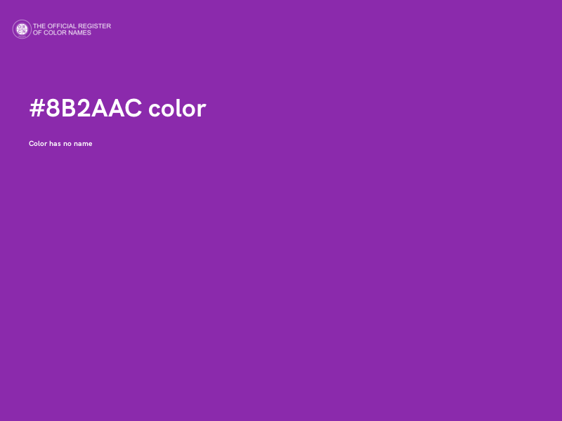 #8B2AAC color image