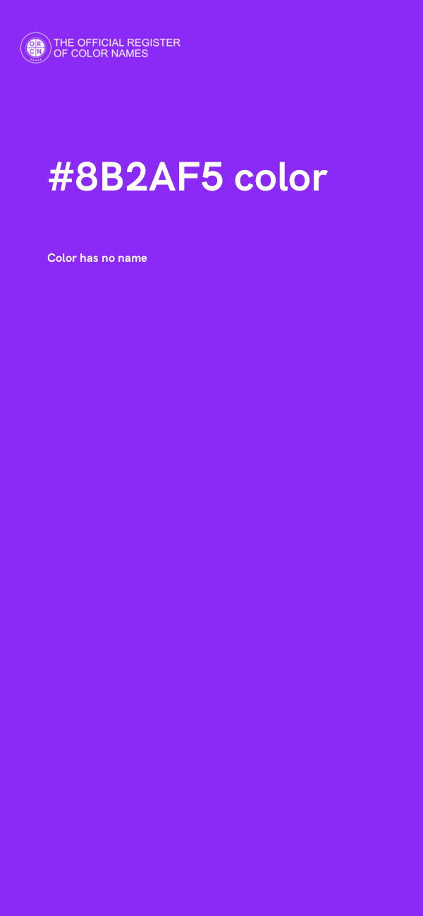 #8B2AF5 color image